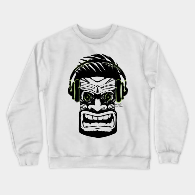 Tiki DJ Crewneck Sweatshirt by BiggerBrotha